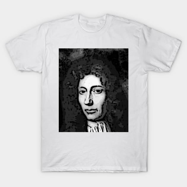 Robert Boyle Black And White Portrait | Robert Boyle Artwork 2 T-Shirt by JustLit